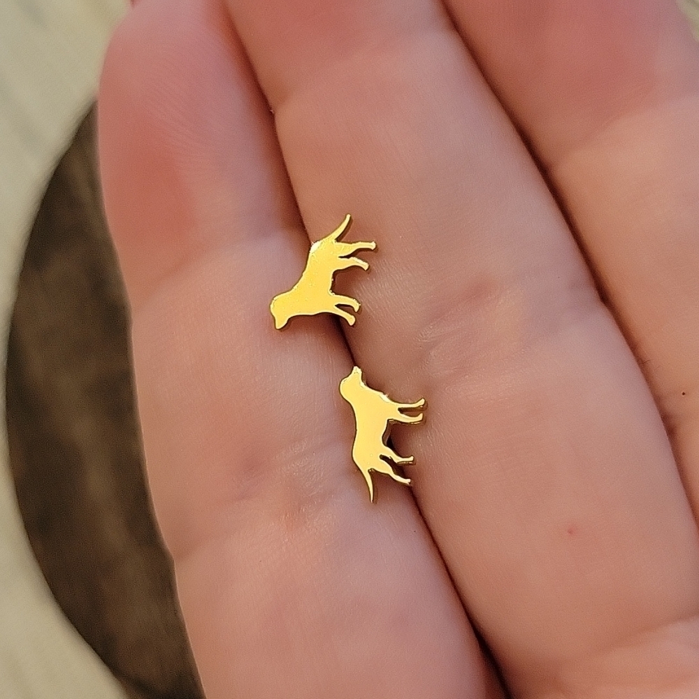 Retriever Stud Earrings, choice of color